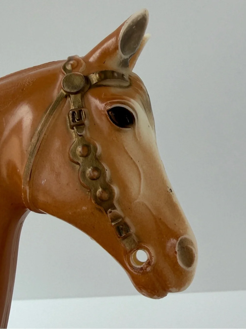 Vintage Breyer Western Pony - Palomino w/ Molded Bridle & Breast Collar